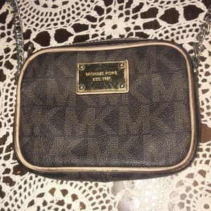 Michael Kors mini cross body signature satchel